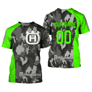 Custom name BraapGirls CUSTOM NAME RACING | GREEN CAMO | HUSQVARNA Brands for motocross girls and dirt bike riders - Brands view 1