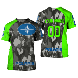 Custom name BraapGirls CUSTOM NAME RACING | GREEN CAMO | POLARIS Brands for motocross girls and dirt bike riders - Brands view 1