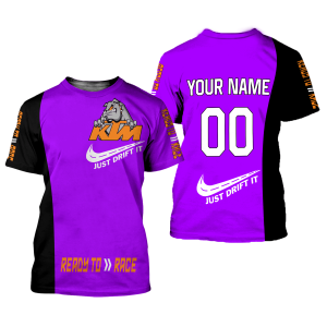 Custom name BraapGirls CUSTOM NAME RACING | BLACK-PURPLE | KTM Brands for motocross girls and dirt bike riders - Brands view 1