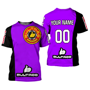 Custom name BraapGirls CUSTOM NAME RACING | BLACK-PURPLE | BULTACO Brands for motocross girls and dirt bike riders - Brands view 1