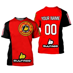 Custom name BraapGirls CUSTOM NAME RACING | BLACK-RED | BULTACO Brands for motocross girls and dirt bike riders - Brands view 1