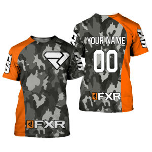 Custom name BraapGirls CUSTOM NAME RACING | ORANGE CAMO | FXR Brands for motocross girls and dirt bike riders - Brands view 1