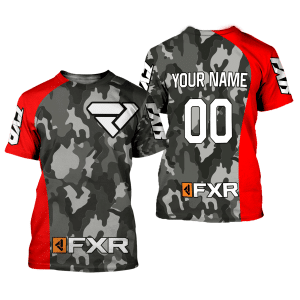 Custom name BraapGirls CUSTOM NAME RACING | RED CAMO | FXR Brands for motocross girls and dirt bike riders - Brands view 1
