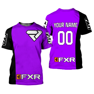 Custom name BraapGirls CUSTOM NAME RACING | BLACK-PURPLE| FXR Brands for motocross girls and dirt bike riders - Brands view 1