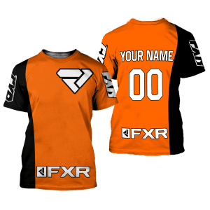 Custom name BraapGirls CUSTOM NAME RACING | BLACK-ORANGE | FXR Brands for motocross girls and dirt bike riders - Brands view 1