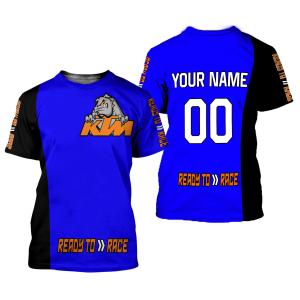 Custom name BraapGirls CUSTOM NAME RACING | BLACK-BLUE | KTM Brands for motocross girls and dirt bike riders - Brands view 1