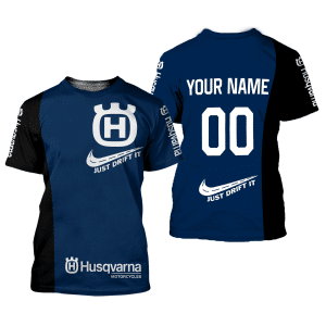 Custom name BraapGirls CUSTOM NAME RACING | BLACK-BLUE | HUSQVARNA Brands for motocross girls and dirt bike riders - Brands view 1