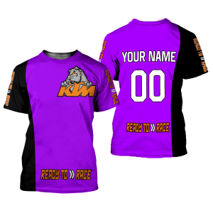 Custom name BraapGirls CUSTOM NAME RACING | BLACK-PURPLE | KTM Brands for motocross girls and dirt bike riders - Brands view 1