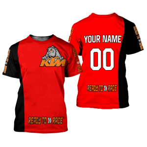 Custom name BraapGirls CUSTOM NAME RACING | BLACK-RED | KTM Brands for motocross girls and dirt bike riders - Brands view 1