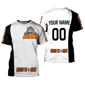 Custom name BraapGirls CUSTOM NAME RACING | BLACK-RED | KTM Brands for motocross girls and dirt bike riders - Brands view 1