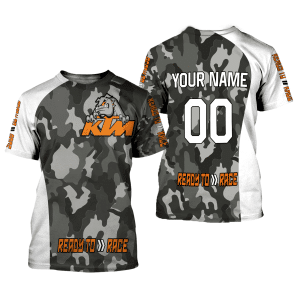 Custom name BraapGirls CUSTOM NAME RACING | WHITE CAMO | KTM Brands for motocross girls and dirt bike riders - Brands view 1