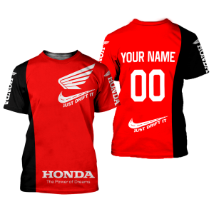Custom name BraapGirls CUSTOM NAME RACING | BLACK-RED | HONDA Brands for motocross girls and dirt bike riders - Brands view 1
