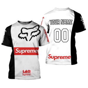Custom name BraapGirls CUSTOM NAME RACING | BLACK WHITE | FOX RACING Brands for motocross girls and dirt bike riders - Brands view 1