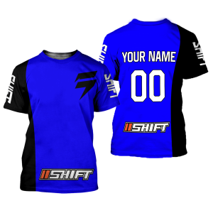 Custom name BraapGirls CUSTOM NAME RACING | BLACK-BLUE | SHIFT Brands for motocross girls and dirt bike riders - Brands view 1