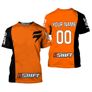 Custom name BraapGirls CUSTOM NAME RACING | BLACK-ORANGE | SHIFT Brands for motocross girls and dirt bike riders - Brands view 1
