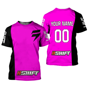 Custom name BraapGirls CUSTOM NAME RACING | BLACK-PINK | SHIFT Brands for motocross girls and dirt bike riders - Brands view 1