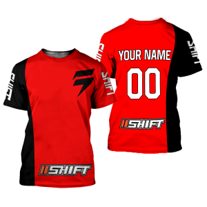Custom name BraapGirls CUSTOM NAME RACING | BLACK-RED | SHIFT Brands for motocross girls and dirt bike riders - Brands view 1