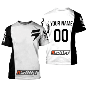 Custom name BraapGirls CUSTOM NAME RACING | BLACK-WHITE | SHIFT Brands for motocross girls and dirt bike riders - Brands view 1