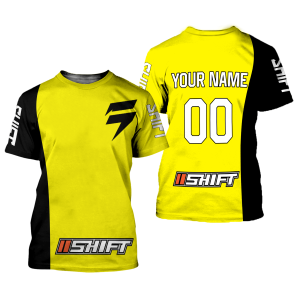 Custom name BraapGirls CUSTOM NAME RACING | BLACK-YELLOW | SHIFT Brands for motocross girls and dirt bike riders - Brands view 1