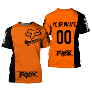 Custom name BraapGirls CUSTOM NAME RACING | BLACK-ORANGE | FOX RACING Brands for motocross girls and dirt bike riders - Brands view 1