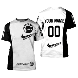 Custom name BraapGirls CUSTOM NAME RACING | BLACK-WHITE | CAN AM Brands for motocross girls and dirt bike riders - Brands view 1