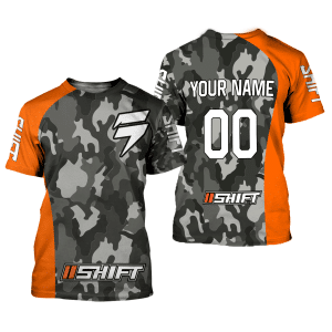 Custom name BraapGirls CUSTOM NAME RACING | ORANGE CAMO | SHIFT Brands for motocross girls and dirt bike riders - Brands view 1