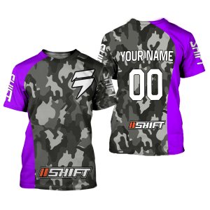 Custom name BraapGirls CUSTOM NAME RACING | PURPLE CAMO | SHIFT Brands for motocross girls and dirt bike riders - Brands view 1