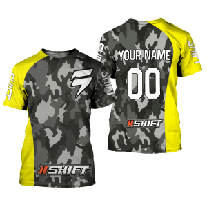 Custom name BraapGirls CUSTOM NAME RACING | YELLOW CAMO | SHIFT Brands for motocross girls and dirt bike riders - Brands view 1