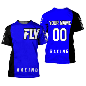Custom name BraapGirls CUSTOM NAME RACING | BLACK-BLUE | FLY RACING Brands for motocross girls and dirt bike riders - Brands view 1