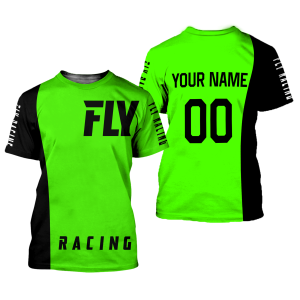 Custom name BraapGirls CUSTOM NAME RACING | BLACK-GREEN | FLY RACING Brands for motocross girls and dirt bike riders - Brands view 1