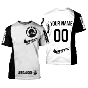 Custom name BraapGirls CUSTOM NAME RACING | BLACK-WHITE | SEA DOO Brands for motocross girls and dirt bike riders - Brands view 1