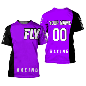 Custom name BraapGirls CUSTOM NAME RACING | BLACK-PURPLE | FLY RACING Brands for motocross girls and dirt bike riders - Brands view 1