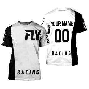 Custom name BraapGirls CUSTOM NAME RACING | WHITE-BLACK | FLY RACING V2 Brands for motocross girls and dirt bike riders - Brands view 1