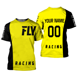 Custom name BraapGirls CUSTOM NAME RACING | BLACK-YELLOW | FLY RACING Brands for motocross girls and dirt bike riders - Brands view 1