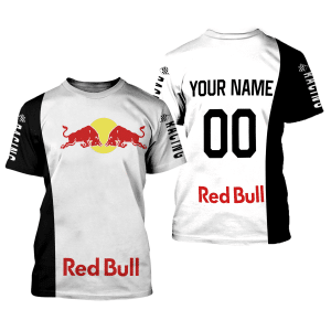 Custom name BraapGirls CUSTOM NAME RACING | BLACK-WHITE | REDBULL Brands for motocross girls and dirt bike riders - Brands view 1