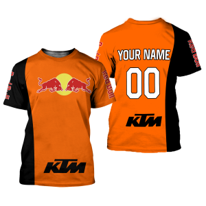 Custom name BraapGirls CUSTOM NAME RACING | BLACK-ORANGE | REDBULL KTM Brands for motocross girls and dirt bike riders - Brands view 1