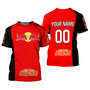 Custom name BraapGirls CUSTOM NAME RACING | BLACK-RED | REDBULL KTM Brands for motocross girls and dirt bike riders - Brands view 1