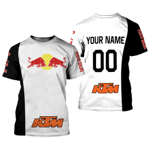 Custom name BraapGirls CUSTOM NAME RACING | BLACK-WHITE | REDBULL KTM Brands for motocross girls and dirt bike riders - Brands view 1