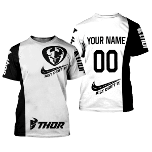 Custom name BraapGirls CUSTOM NAME RACING | BLACK-WHITE | THOR Brands for motocross girls and dirt bike riders - Brands view 1