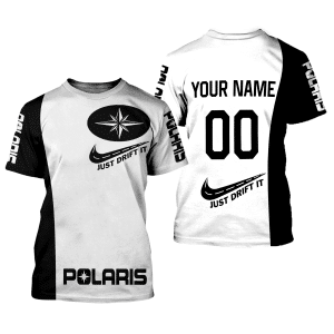 Custom name BraapGirls CUSTOM NAME RACING | BLACK-WHITE | POLARIS V1 Brands for motocross girls and dirt bike riders - Brands view 1