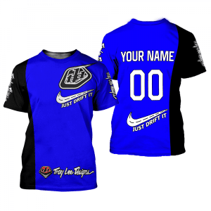 Custom name BraapGirls CUSTOM NAME RACING | BLACK-BLUE | TROY LEE DESIGNS Brands for motocross girls and dirt bike riders - Brands view 1