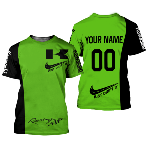 Custom name BraapGirls CUSTOM NAME RACING | BLACK-GREEN | KAWASAKI Brands for motocross girls and dirt bike riders - Brands view 1