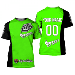 Custom name BraapGirls CUSTOM NAME RACING | BLACK-GREEN | TROY LEE DESIGNS Brands for motocross girls and dirt bike riders - Brands view 1