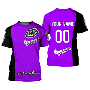 Custom name BraapGirls CUSTOM NAME RACING | BLACK-PURPLE | TROY LEE DESIGNS Brands for motocross girls and dirt bike riders - Brands view 1