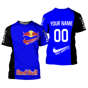 Custom name BraapGirls CUSTOM NAME RACING | BLACK-BLUE | REDBULL Brands for motocross girls and dirt bike riders - Brands view 1