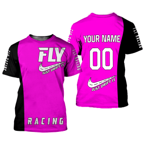 Custom name BraapGirls CUSTOM NAME RACING | BLACK-PINK | FLY RACING Brands for motocross girls and dirt bike riders - Brands view 1