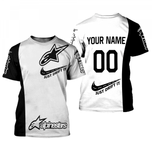 Custom name BraapGirls CUSTOM NAME RACING | BLACK-WHITE | ALPINESTARS Alpinestars for motocross girls and dirt bike riders - Alpinestars view 1