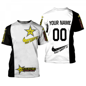 Custom name BraapGirls CUSTOM NAME RACING | BLACK-WHITE | ROCKSTARS Brands for motocross girls and dirt bike riders - Brands view 1
