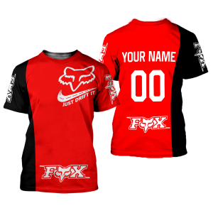 Custom name BraapGirls CUSTOM NAME RACING | BLACK-RED | FOX RACING Brands for motocross girls and dirt bike riders - Brands view 1