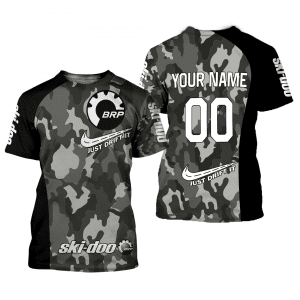 Custom name BraapGirls CUSTOM NAME RACING | BLACK CAMO | SKI DOO Brands for motocross girls and dirt bike riders - Brands view 1